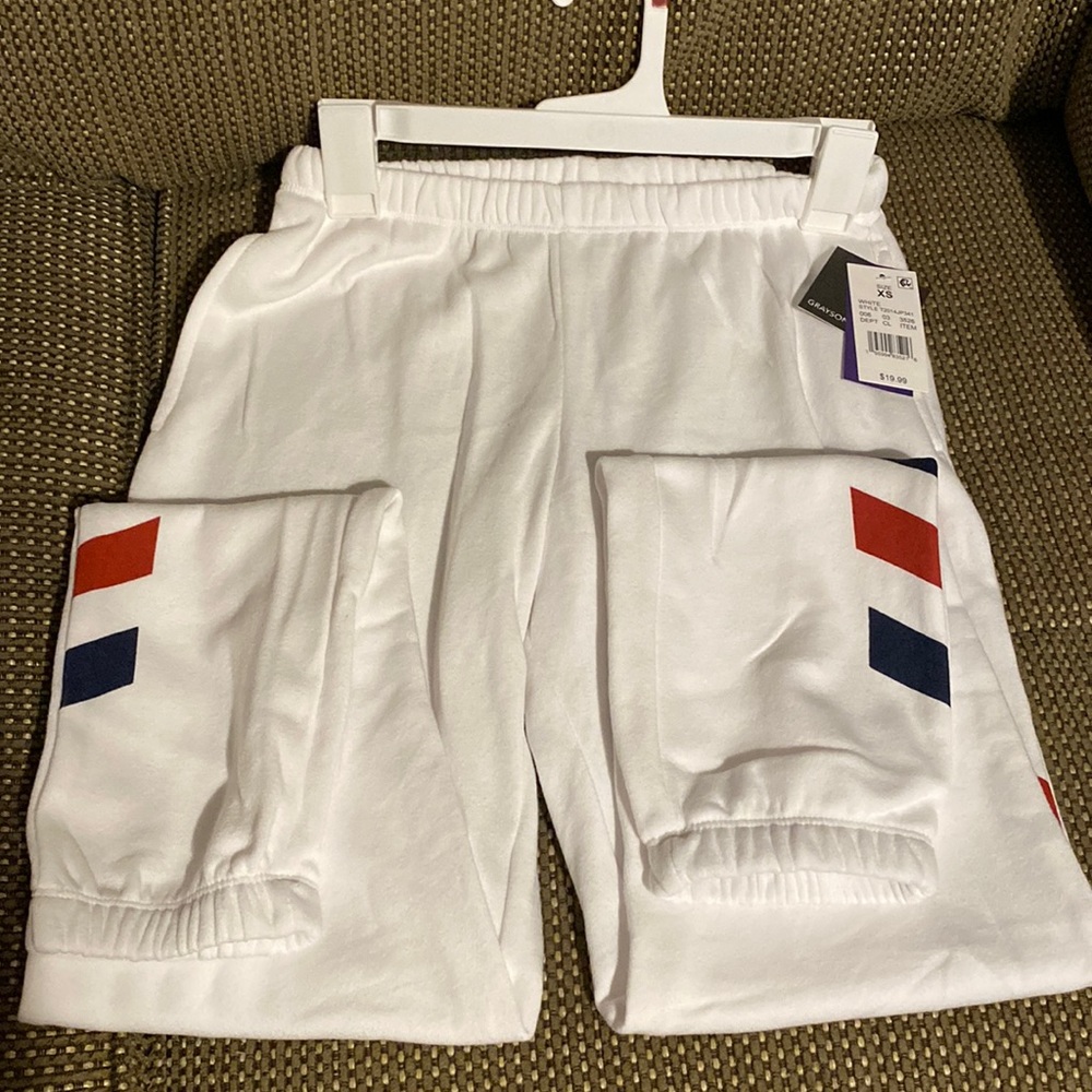 Joggers white size XS with tag